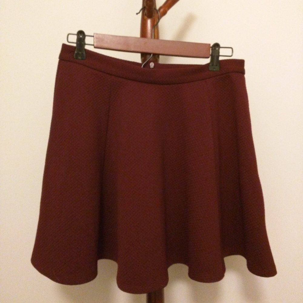 Oxblood Skater Skirt